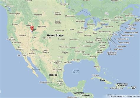 Great Salt Lake on USA Map