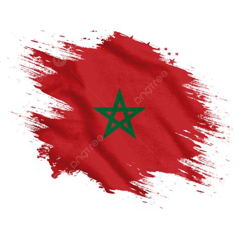 Morocco Watercolor Brush Flag, Flag, World Cup 2022, Morocco PNG ...