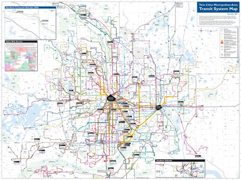 Minneapolis Transport Map - MapSof.net