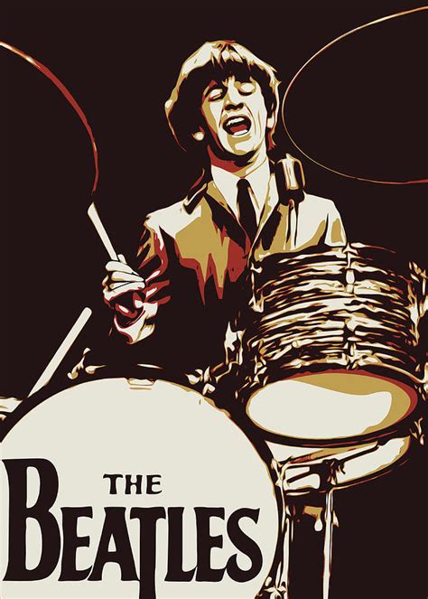 Ringo Starr The Beatles Digital Art by Vince Ruz