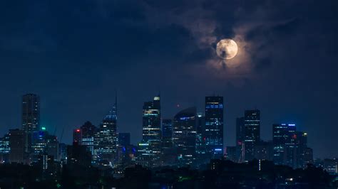 Full moon photo during night time HD wallpaper | Wallpaper Flare