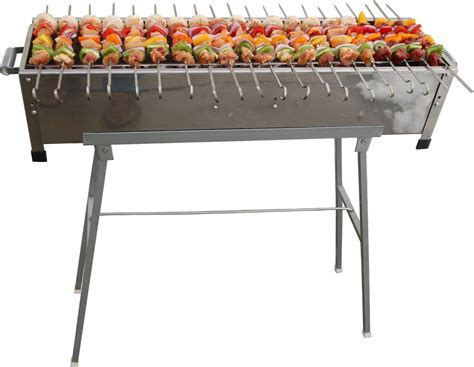 32" Stainless Steel Shish Kebab Grill w/Stand | Kebabs on the grill ...