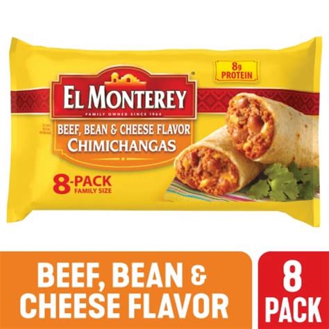 El Monterey® Family Size Beef, Bean & Cheese Flavor Frozen Chimichangas ...