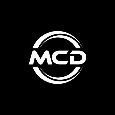 MCD letter logo design in illustration. Vector logo, calligraphy ...