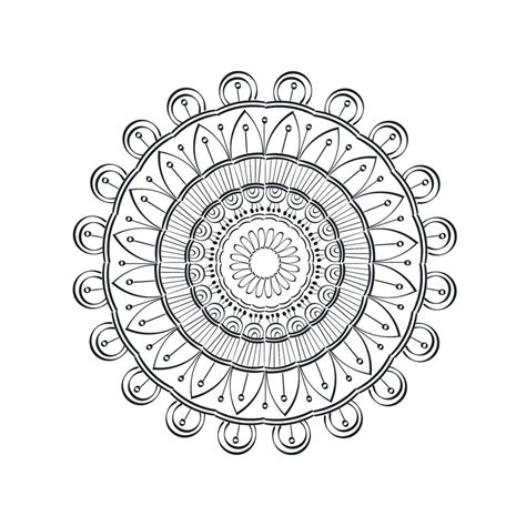 Mandala Art design in circle for print 9832748 Vector Art at Vecteezy