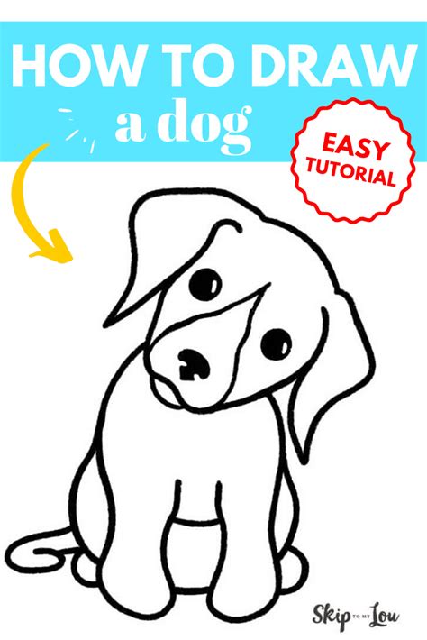 How to Draw a Dog {Easy Tutorial} | Skip To My Lou