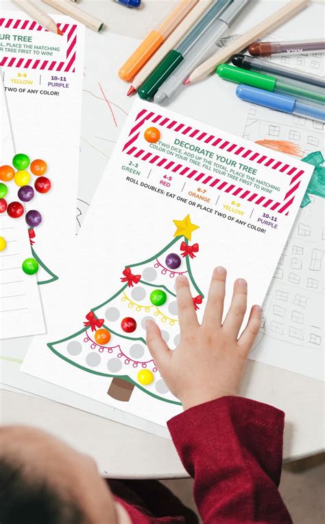 Printable Christmas Tree Game for Kids | Decorate Your Tree Game ...