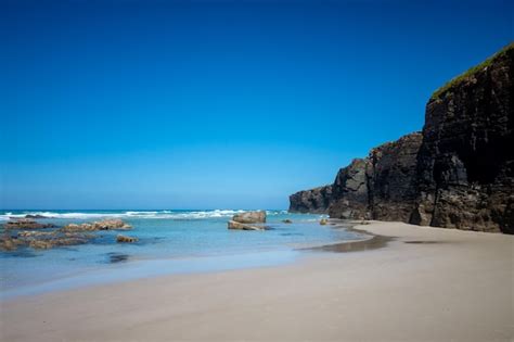 Premium Photo | As catedrais beach beach of the cathedrals galicia spain