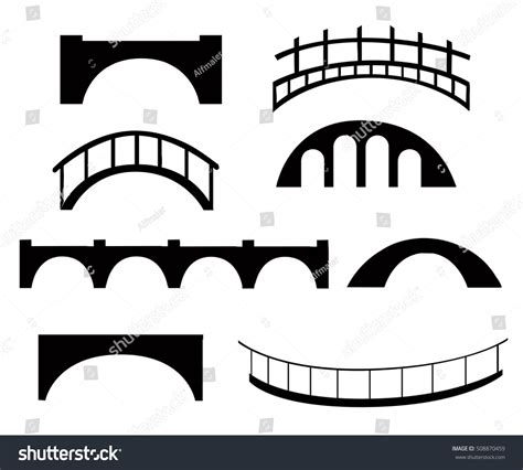 Bridge Silhouette Clip Art