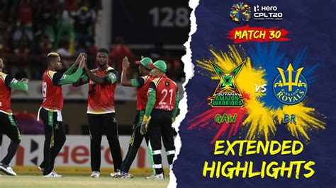 Extended Highlights | Guyana Amazon Warriors vs Barbados Royals | CPL ...