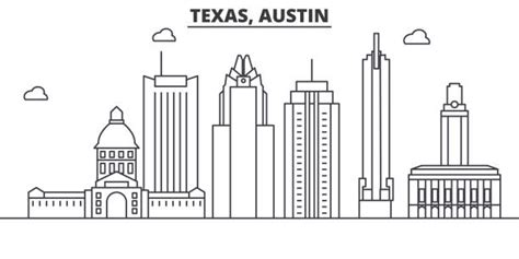 250+ Austin Skyline Stock Illustrations, Royalty-Free Vector Graphics ...