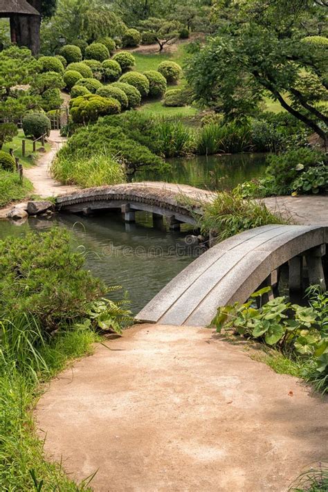 Scene at the Old Shukkeien Garden in Hiroshima, Japan Stock Image ...