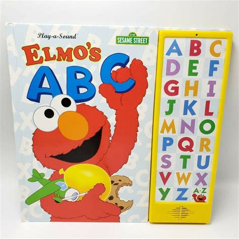 Elmos ABC Play A Sound Book A B C Alphabet Sesame Street Letters Music ...