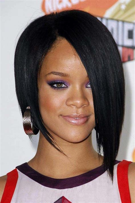 Medium Layered Angled Bob Hairstyles