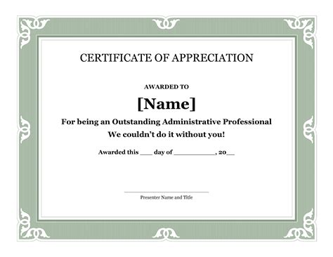 Sample Certificate Of Appreciation For Community Service | The Document ...