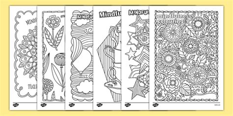 Adult Colouring Mindfulness Sheets Pack