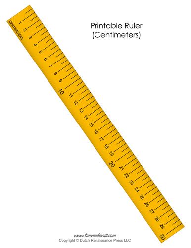 Centimeters Ruler Printable | Francesco Printable