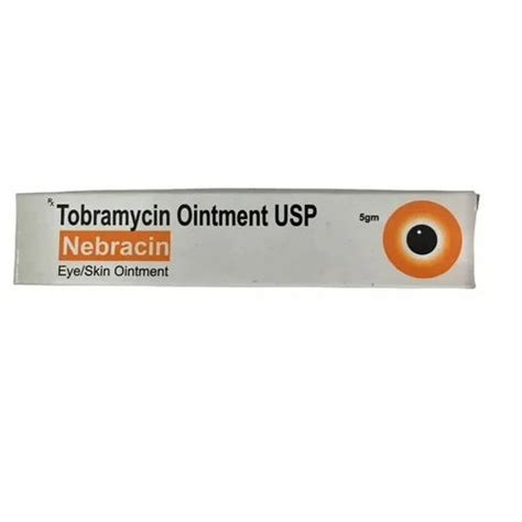 Nebracin Tobramycin Ointment, Packaging Type: Tube, Packaging Size: 5 ...