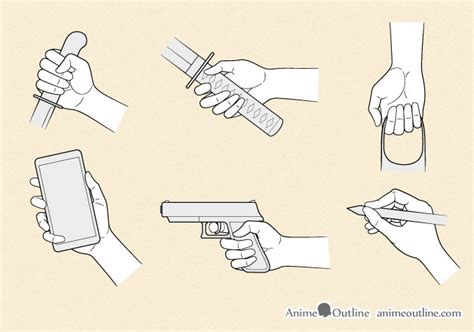 6 Ways to Draw Anime Hands Holding Something - AnimeOutline