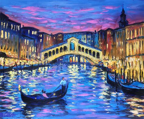 "Romantic Venice. Night Reflections" by Irina Redine. Paintings for ...