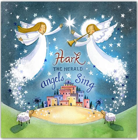 Angels Sing Christmas Cards Pack of 5 0604565252869 | Fast Delivery at Eden