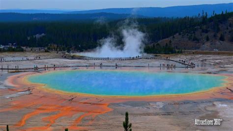 [4K] Geysers & Hot Springs - Yellowstone National Park Highlights Tour