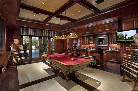 12 Billiards Rooms With Wet Bars - Homes of the Rich