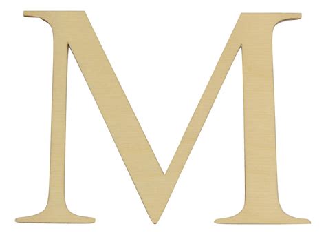 Wooden Greek Letter Mu | Mu Wooden Craft Letter