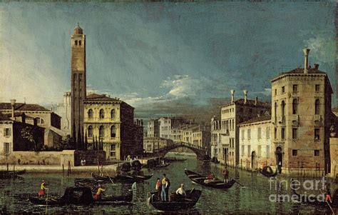 Canal Scene, Venice Painting by Canaletto - Fine Art America