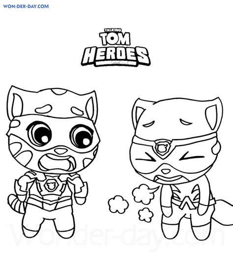 Talking Tom Hero Dash Coloring