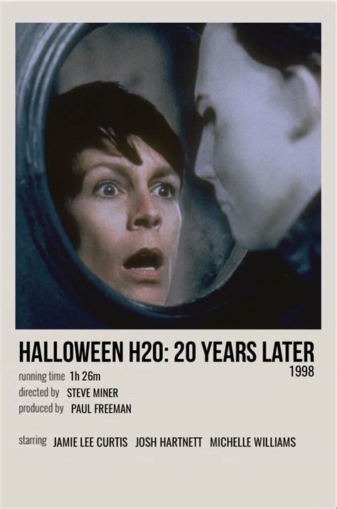 halloween h20 | Movie posters minimalist, Film posters minimalist, Film ...