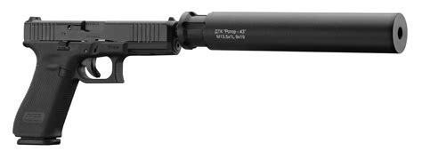 ROTOR 43 silencer for GLOCK 17/19 GEN 1 to GEN 3 M13x1