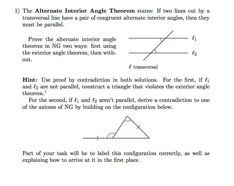 Alternate Interior Angles Theorem Equation – Two Birds Home