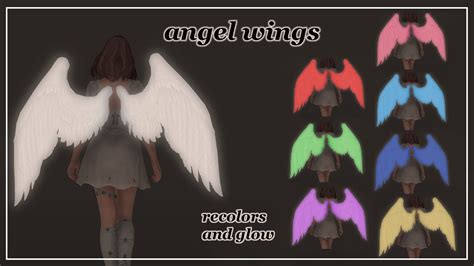 [dreamy] angel wings recolors and glow - The Glamour Dresser : Final ...