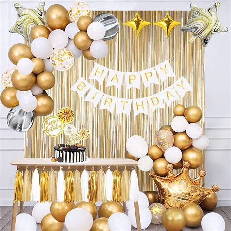 Gold Birthday Decorations - Gold Party Decorations | Ubuy India