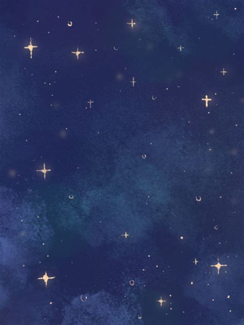 Original Hand Painted Starry Background