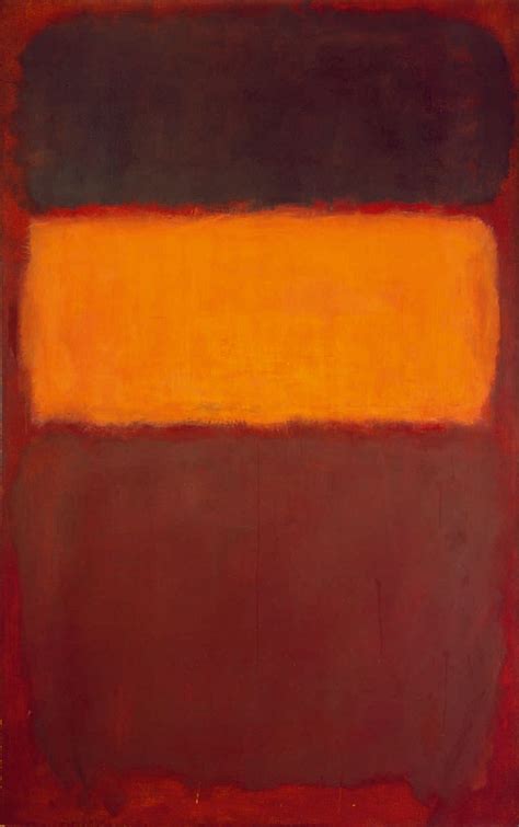 Daily Rothko : Mark Rothko, No. 7 (Orange and Chocolate), 1957,...