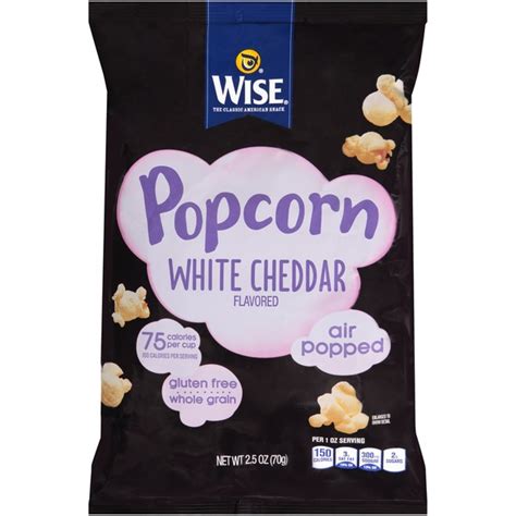 Wise Air Popped White Cheddar Popcorn (2.5 oz) - Instacart