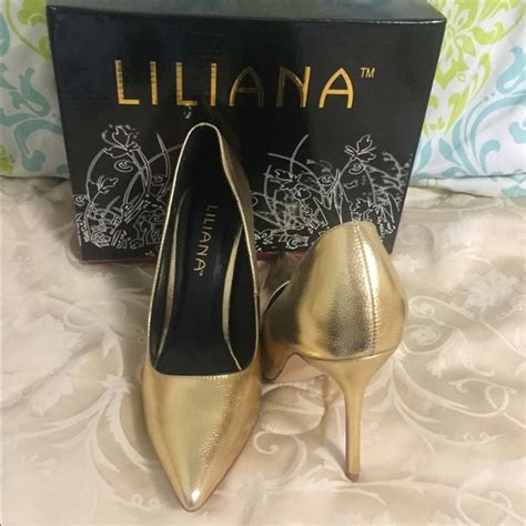 Liliana | Shoes | Liliana Gold Heels | Poshmark