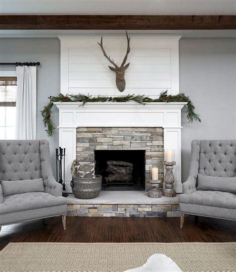 35 Modern Farmhouse Fireplace Design Ideas https://www.onechitecture ...