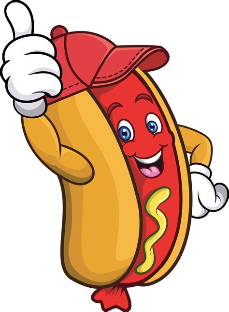 Hot Dog Cartoon Vector Art, Icons, and Graphics for Free Download