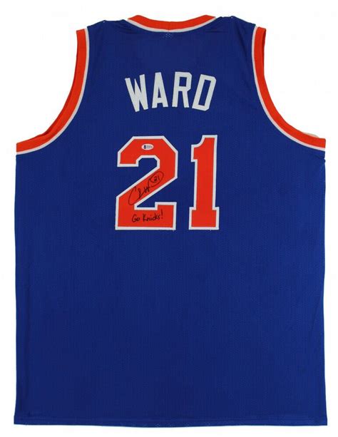 Charlie Ward Signed New York Knicks Jersey Inscribed "Go Knicks ...