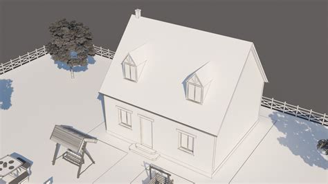 3D Model Farm House - TurboSquid 1375717