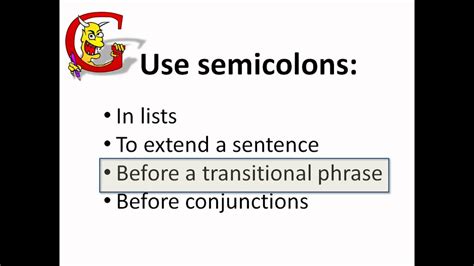 Using SEMICOLONS - YouTube