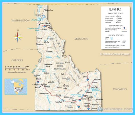 Map of Boise Idaho - TravelsMaps.Com