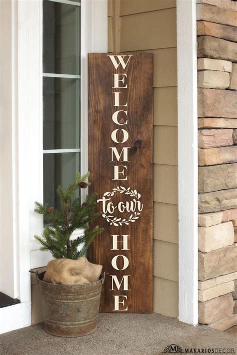 Welcome to Our Home Porch Sign.welcome Sign.porch - Etsy | Porch signs ...