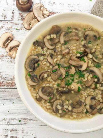 Mushroom Barley Soup [Instant Pot or Stove Top] - This Healthy Kitchen