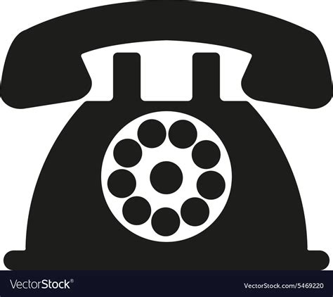 Phone icon telephone and support hotline Vector Image