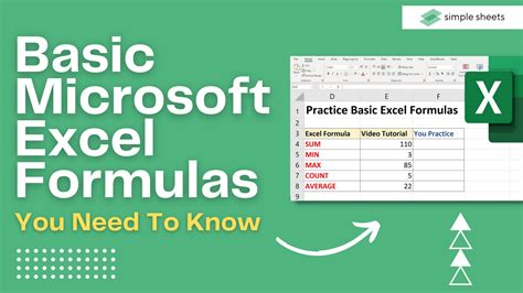 Basic Microsoft Excel Formulas You NEED to Know