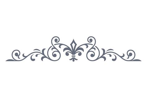 Decorative header. Classic elegant ornate page divider